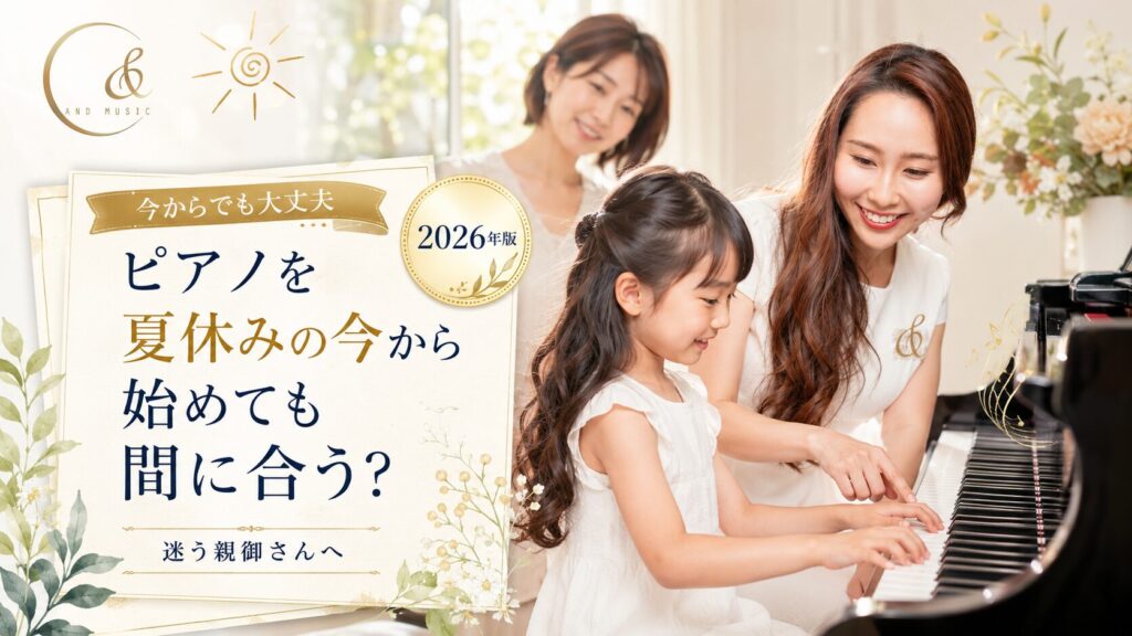 ピアノ 夏休み 今から