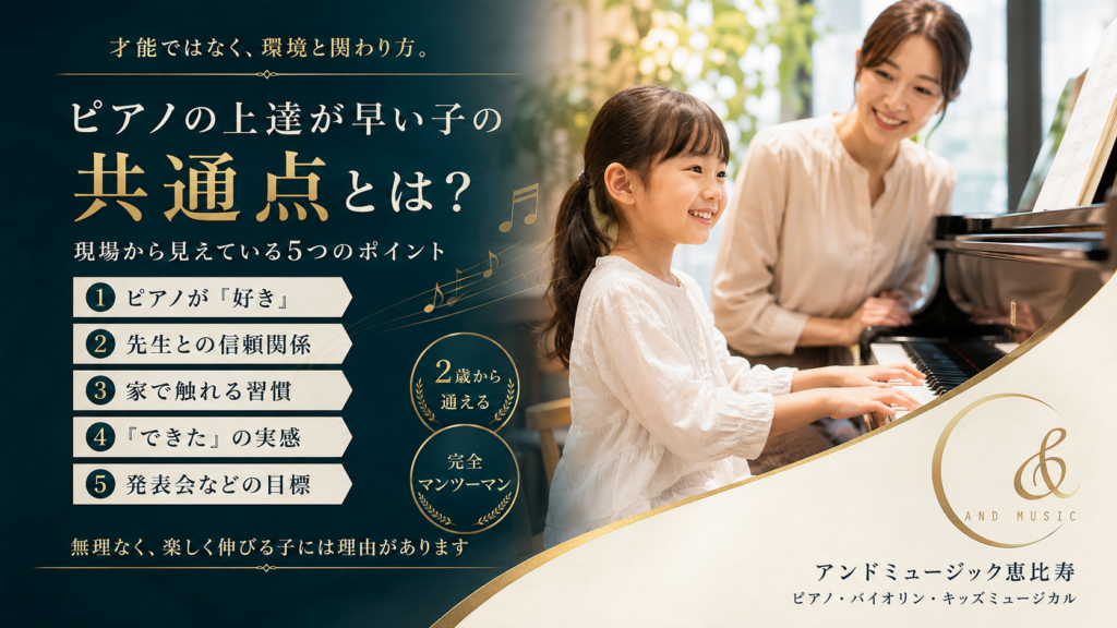 ピアノ 上達 早い 子