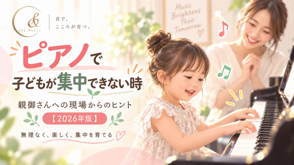 ピアノ 子ども 集中できない