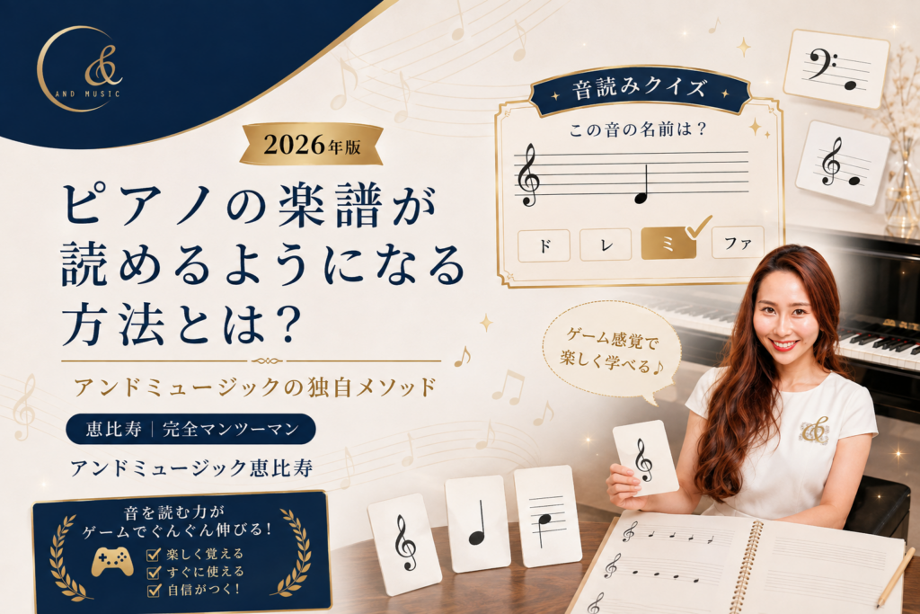 ピアノ 楽譜 読めるようになる
