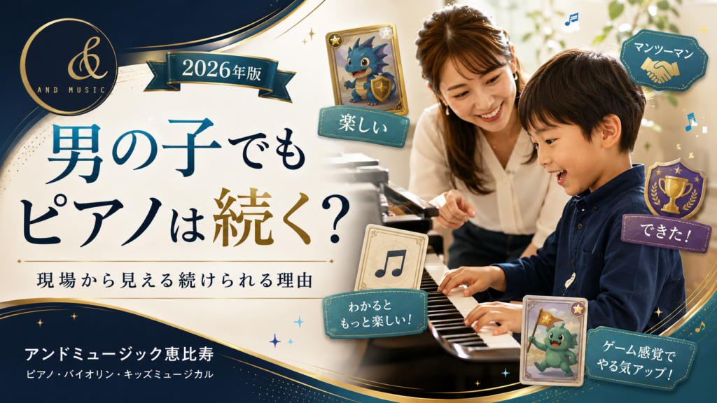 ピアノ 男の子 続く