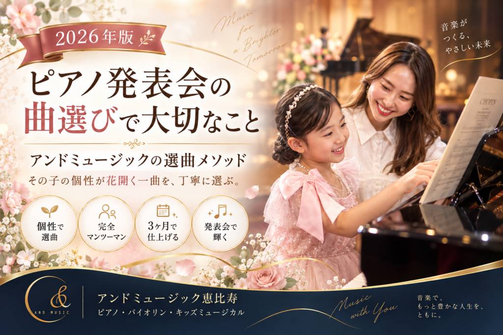 ピアノ 発表会 曲選び