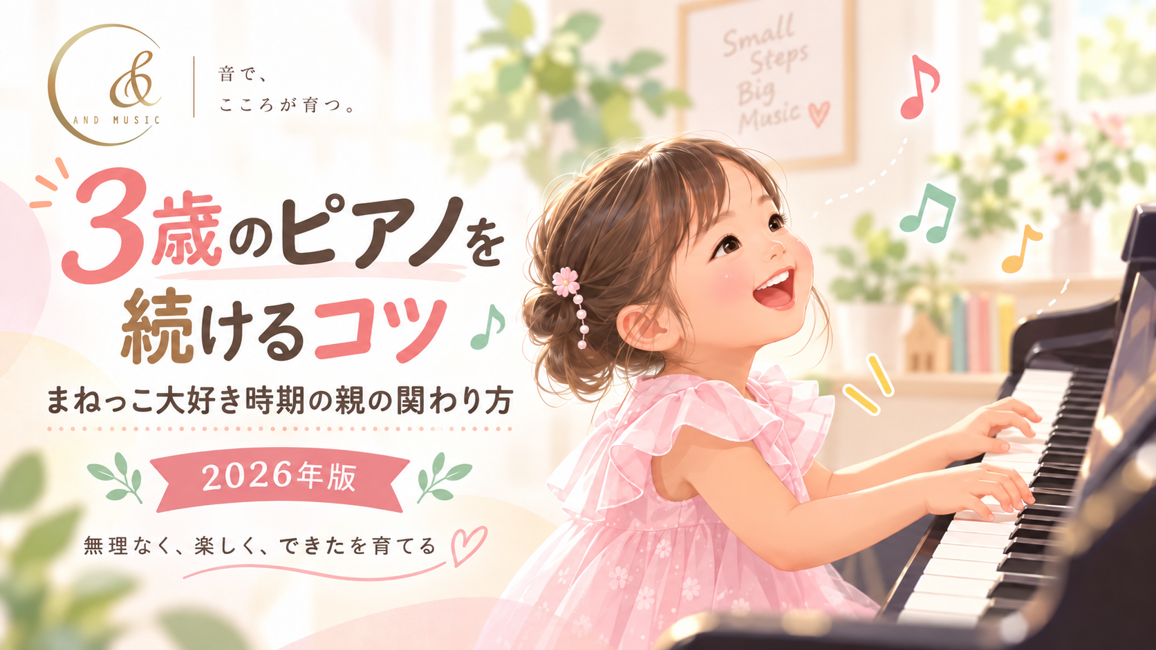 ピアノ 続けるコツ 3歳